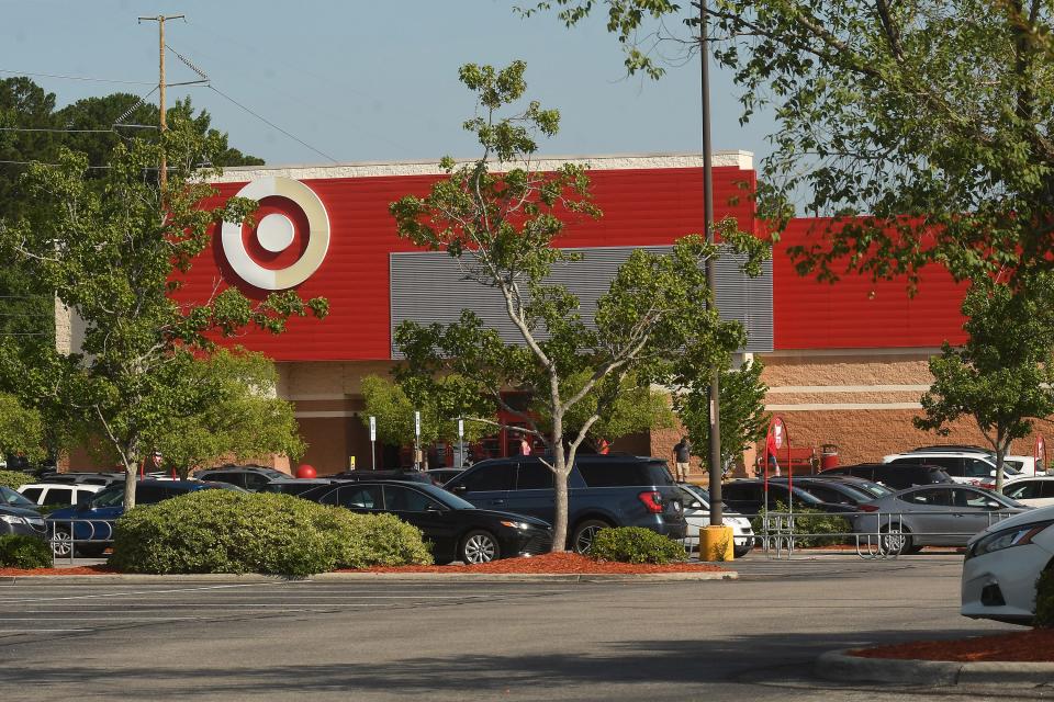 Customers come out of Target Monday June 13, 2022 in Wilmington, N.C. Target has filed plans with the city of Wilmington for a store expansion. KEN BLEVINS/STARNEWS