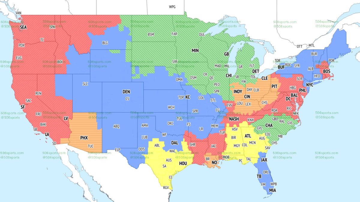 NFL Coverage Map Week 11: TV Schedule for CBS, FOX Broadcasts