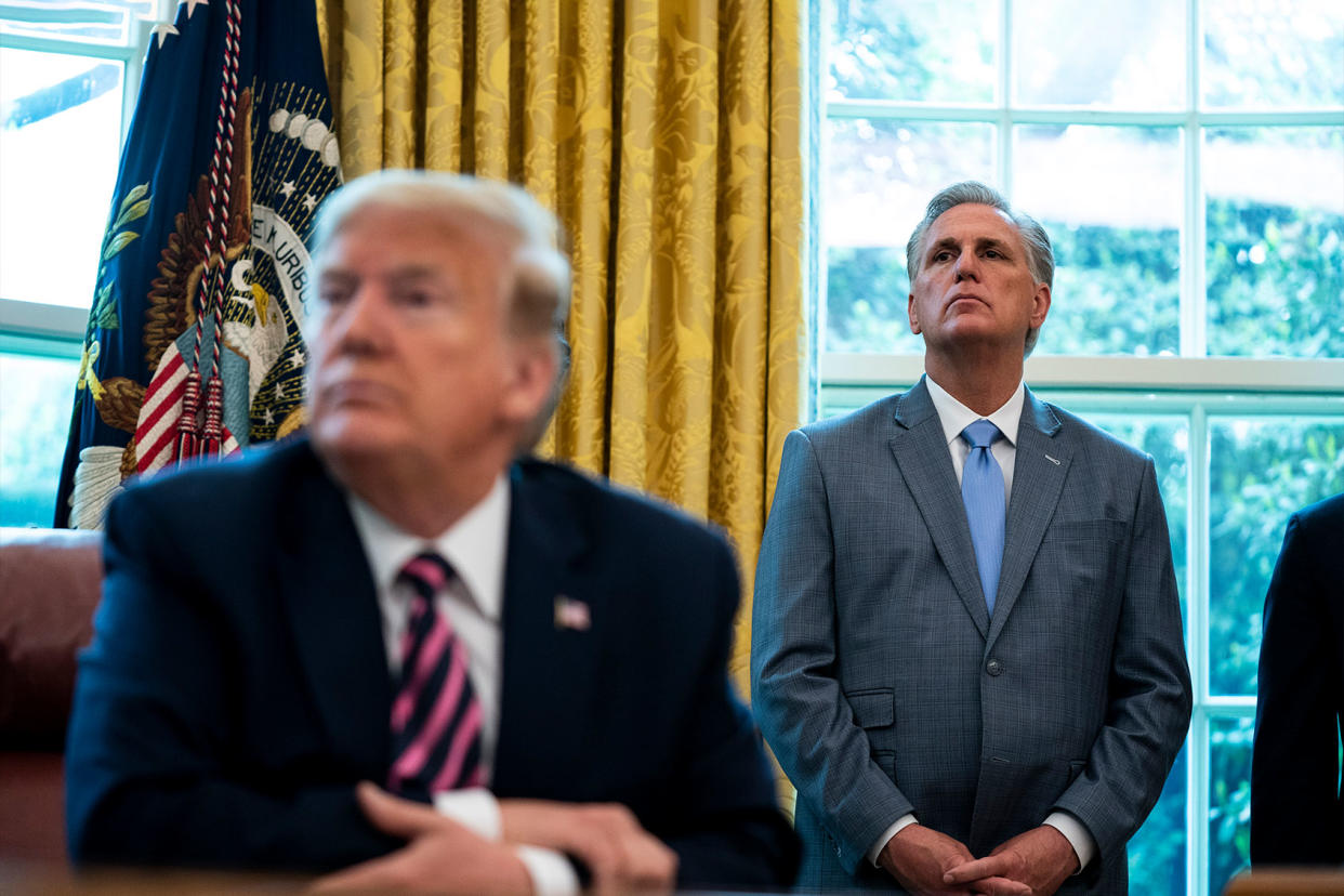 Kevin McCarthy; Donald Trump Anna Moneymaker/The New York Times/POOL/Getty Images