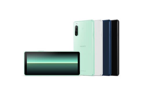 Xperia 10 II共有黑色、白色、薄荷綠及深藍4色。（圖／Sony提供）