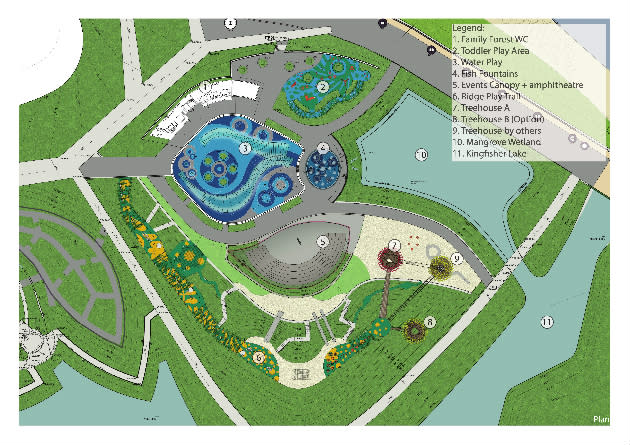 Far East Organization Children's Garden layout map. (Photo courtesy of Gardens by the Bay)