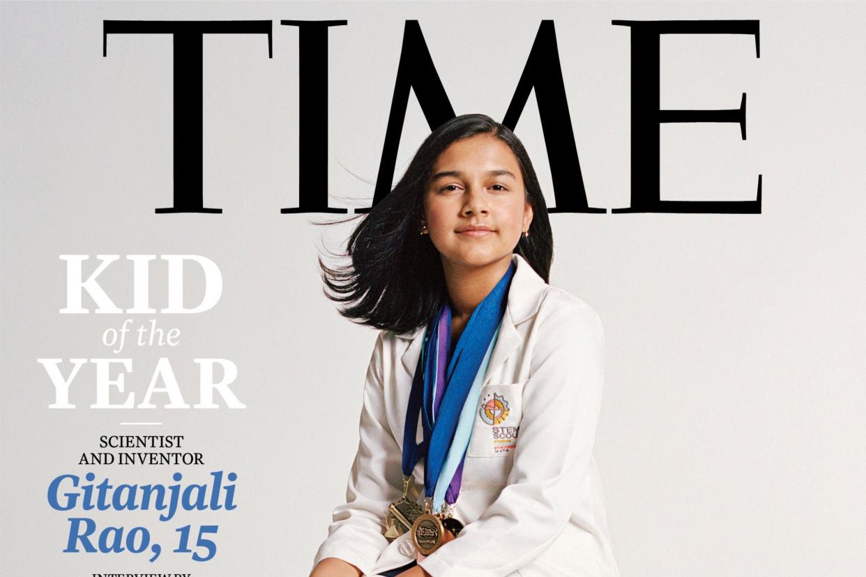 <p>Time named 15-year-old scientist and inventor Gitanjali Rao as their first ever Kid Of The Year</p> (PA)