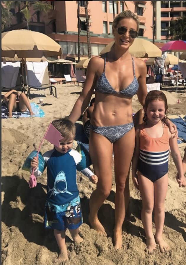 During her Christmas break with family in Hawaii last December, Roxy showed off the bikini results of her 10kg weight loss. Source: Instagram.