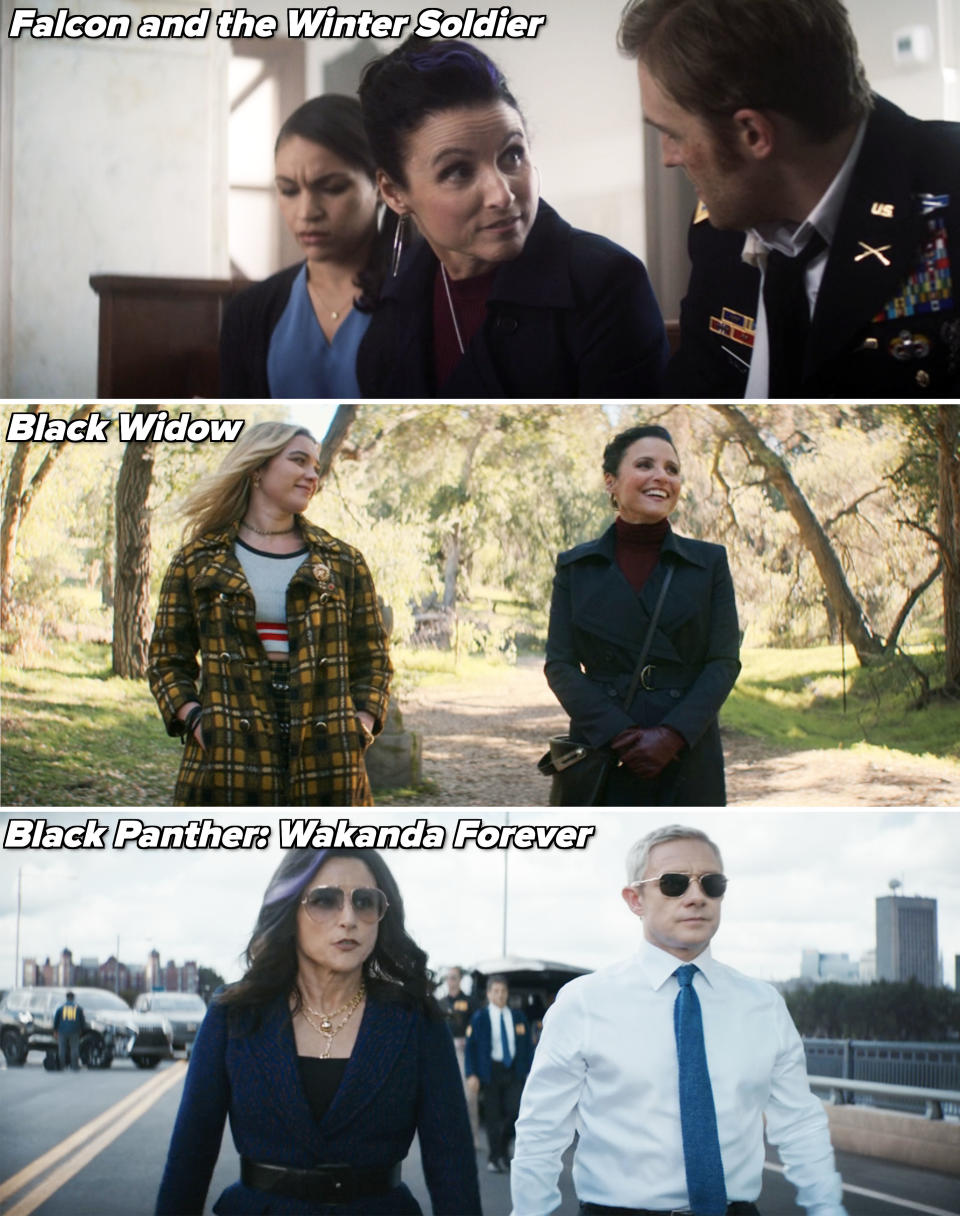 Julia Louis-Dreyfus on various MCU projects