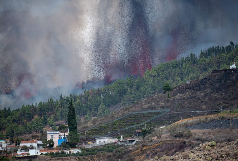 Volcán; La Palma; islas Canarias; erupción; fotos del día; el mundo;