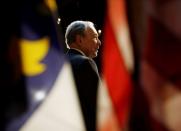 Democratic presidential candidate Bloomberg at campaign event in Winston-Salem, North Carolina