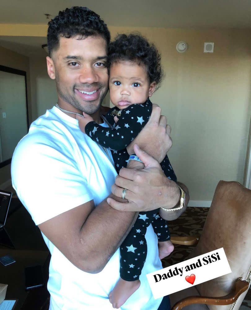 Russell Wilson and daughter Sienna