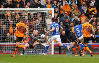 Soccer Football - Championship - Wolverhampton Wanderers vs Birmingham City - Molineux Stadium, Wolverhampton, Britain - April 15, 2018 Wolverhampton Wanderers' John Ruddy makes a save Action Images via Reuters/Andrew Boyers