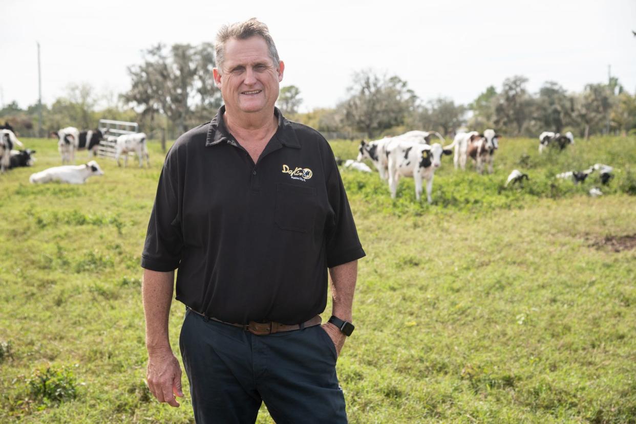 Dakin Dairy Farms owner Jerry Dakin is Florida's 2021 Farmer of the Year. He established his dairy farm in rural Manatee County just two decades ago.