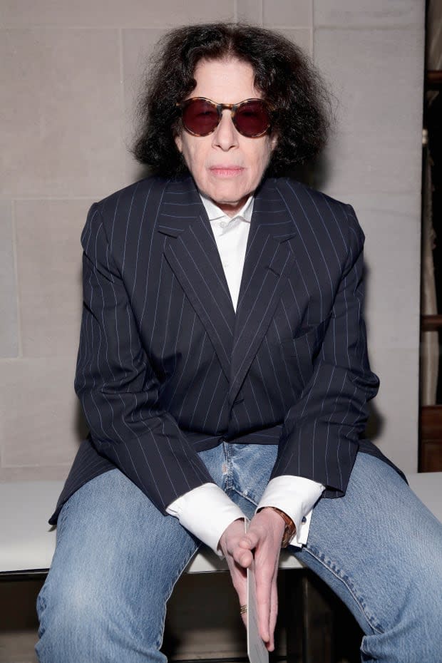 Lebowitz at a Diane von Furstenberg show.