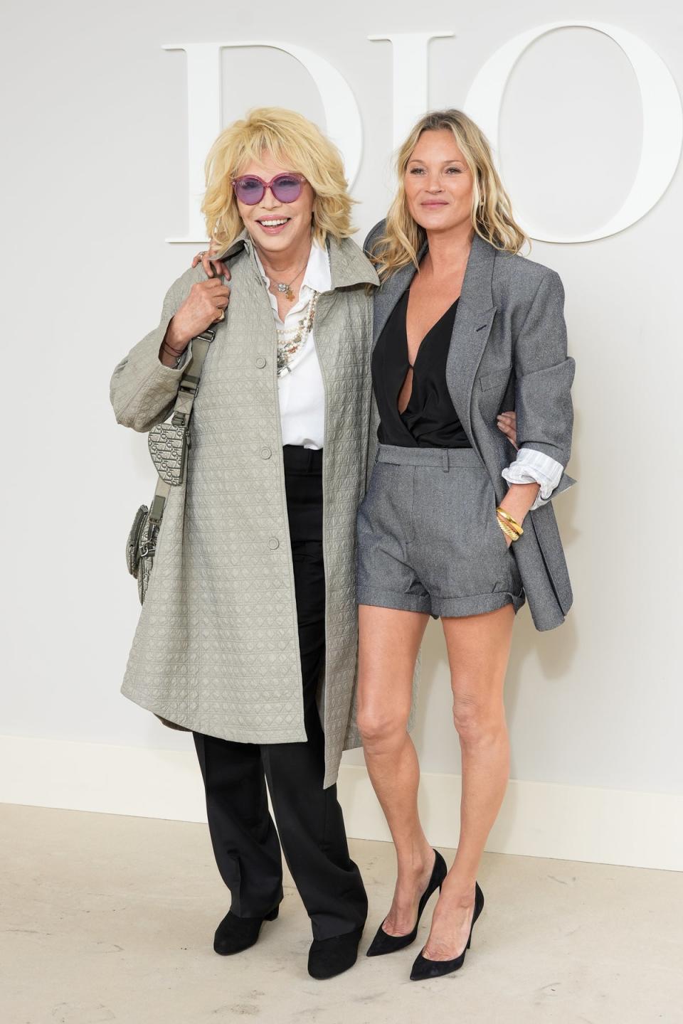 Amanda Lear and Kate Moss (Getty Images)