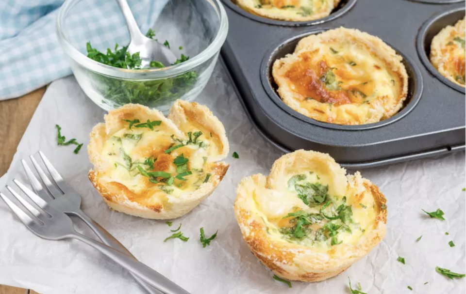 Green Chili Mexican Mini Quiches