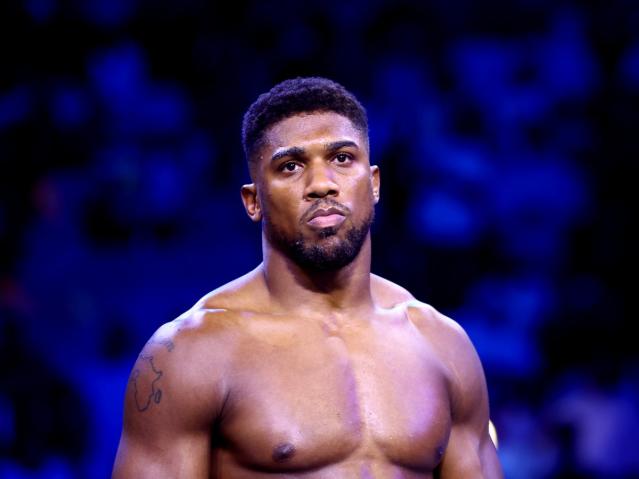Anthony Joshua moments before his heavyweight title rematch with Oleksandr Usyk (Getty Images)