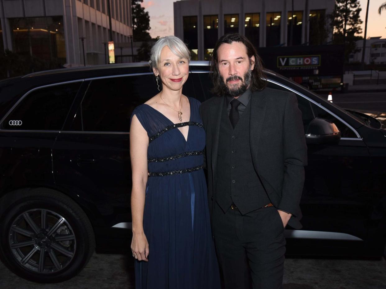 Alexandra Grant and Keanu Reeves attend the 2019 Lacma Art + Film Gala on 2 November: Getty