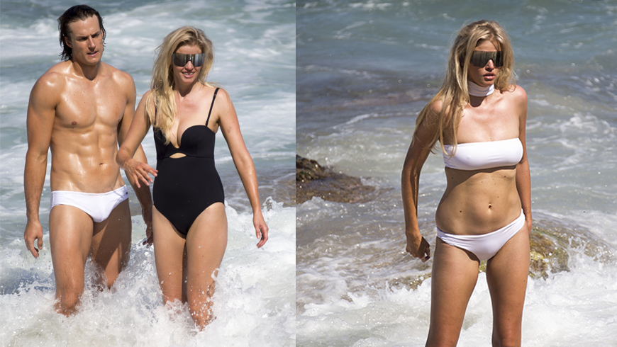 Lara Stone Shows Off Her Killer Curves As She Poses For Vogue Shoot On Bondi Beach