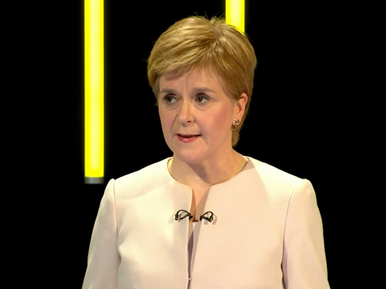 SNP leader and Scotland’s first minister Nicola Sturgeon (BBC Scotland)