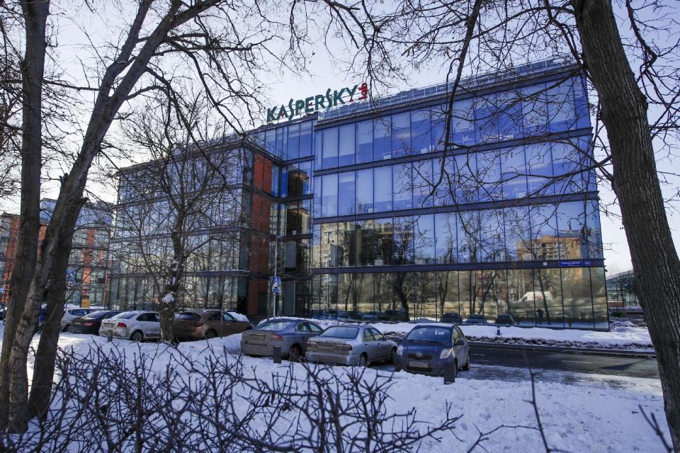 The headquarters of Kaspersky Lab in Moscow, Russia, on Monday, Jan. 30, 2017. Moscow has been awash with rumours of a hacking-linked espionage plot at the highest level since cyber-security firm Kaspersky said one of its executives with ties to the Russian intelligence services had been arrested on treason charges. (AP Photo/Pavel Golovkin)