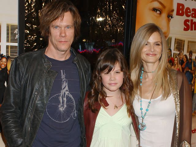 <p>Gregg DeGuire/WireImage</p> Kevin Bacon, daughter Sosie, and Kyra Sedgwick at the "Beauty Shop" World Premiere on March 24, 2005.
