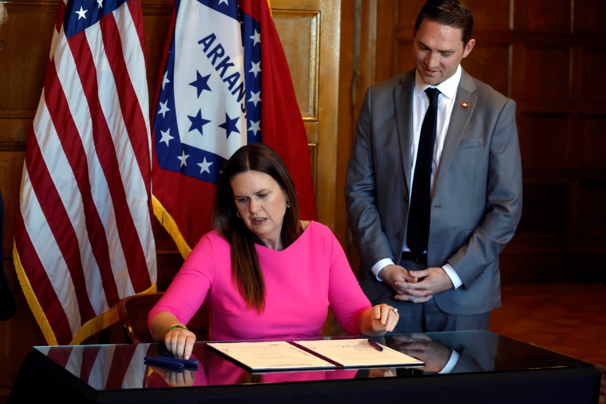 Arkansas Governor Sarah Huckabee Sanders has been accused of withholding and tampering with public records by an alleged whistleblower (Arkansas Democrat-Gazette)