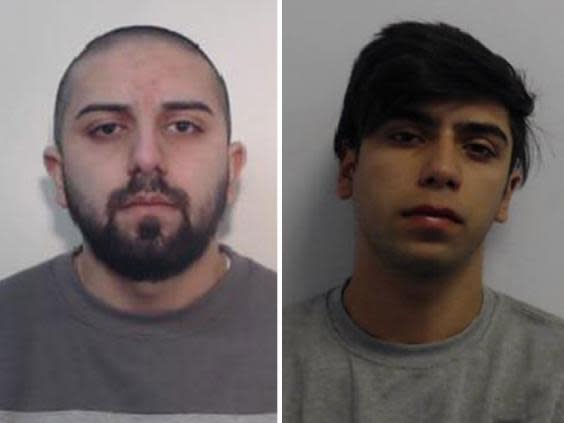 Brothers Ilie Daniel Baltatu (L) and Sebastian Balatu (R) were among those jailed (Greater Manchester Police )