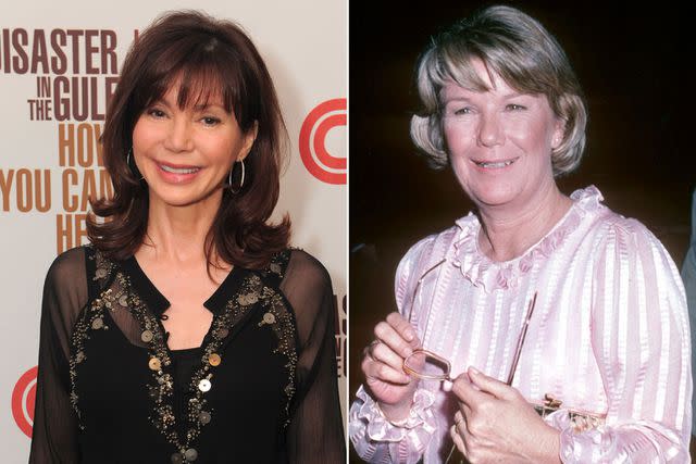 <p>getty (2)</p> Victoria Principal (left) and Barbara Bel Geddes from 'Dallas'