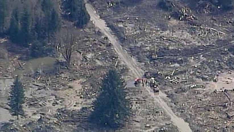 March 31, 2014: Chopper 7 was over the Oso landslide and the ongoing search for victims.