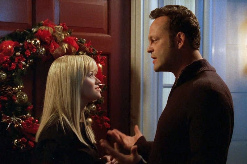 FOUR CHRISTMASES, from left: Reese Witherspoon, Vince Vaughn, 2008. ©New Line Cinema/courtesy Everett Collection