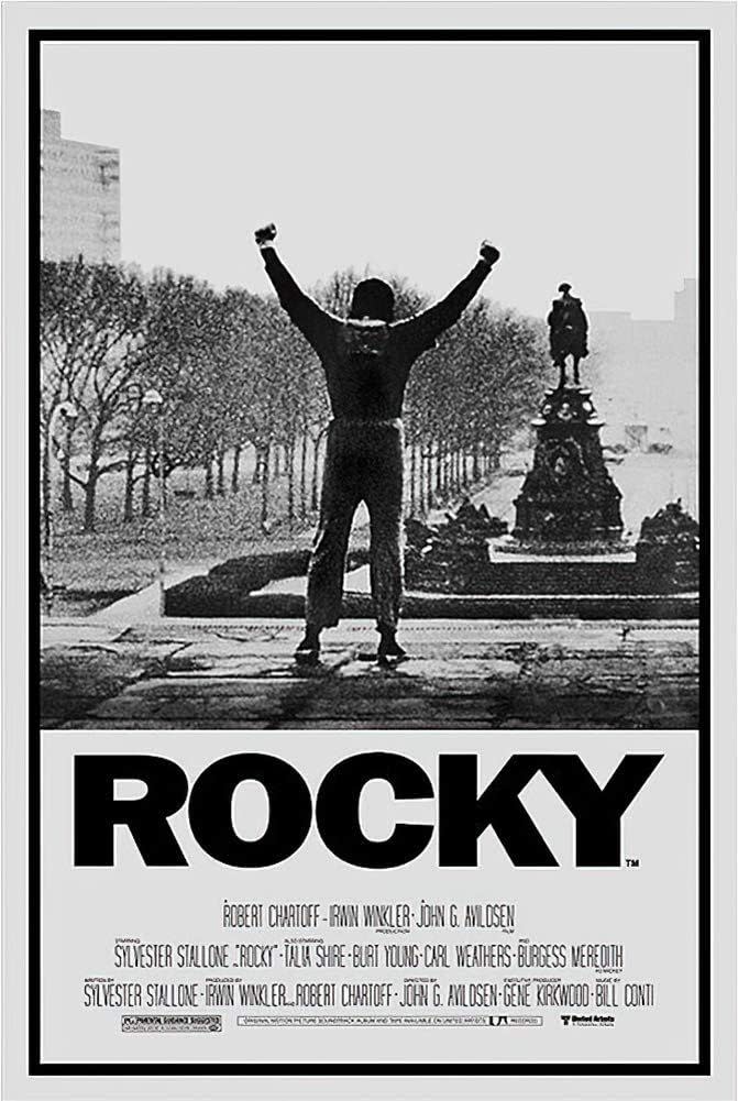 Movie poster for the 1976 film, Rocky