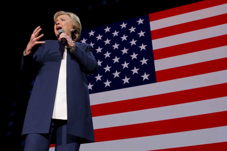 Election: Hillary Clinton speaks in Cleveland. 