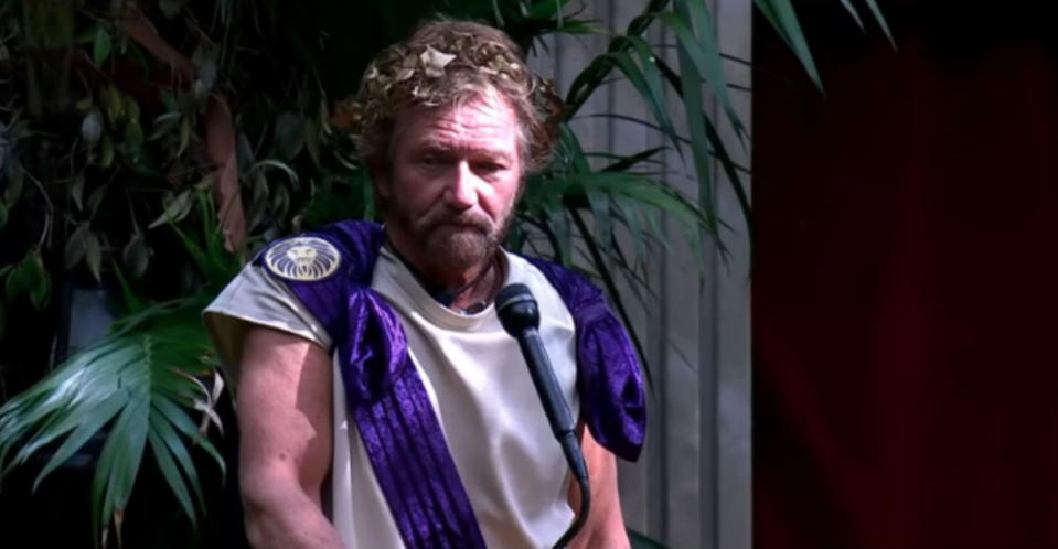 Noel Edmonds entered the jungle as an Emperor (ITV)