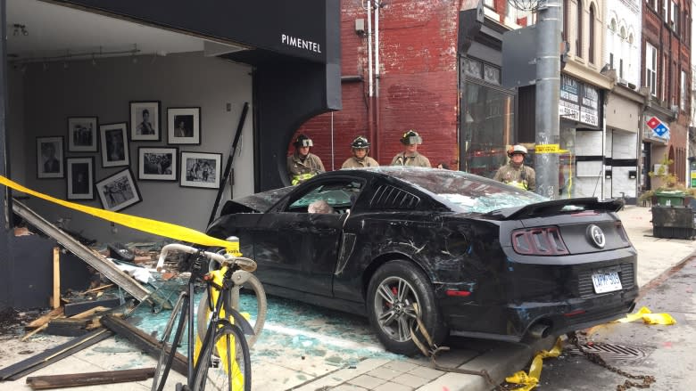 Driver smashes into Dundas West photo studio, causing gas leak and road closure