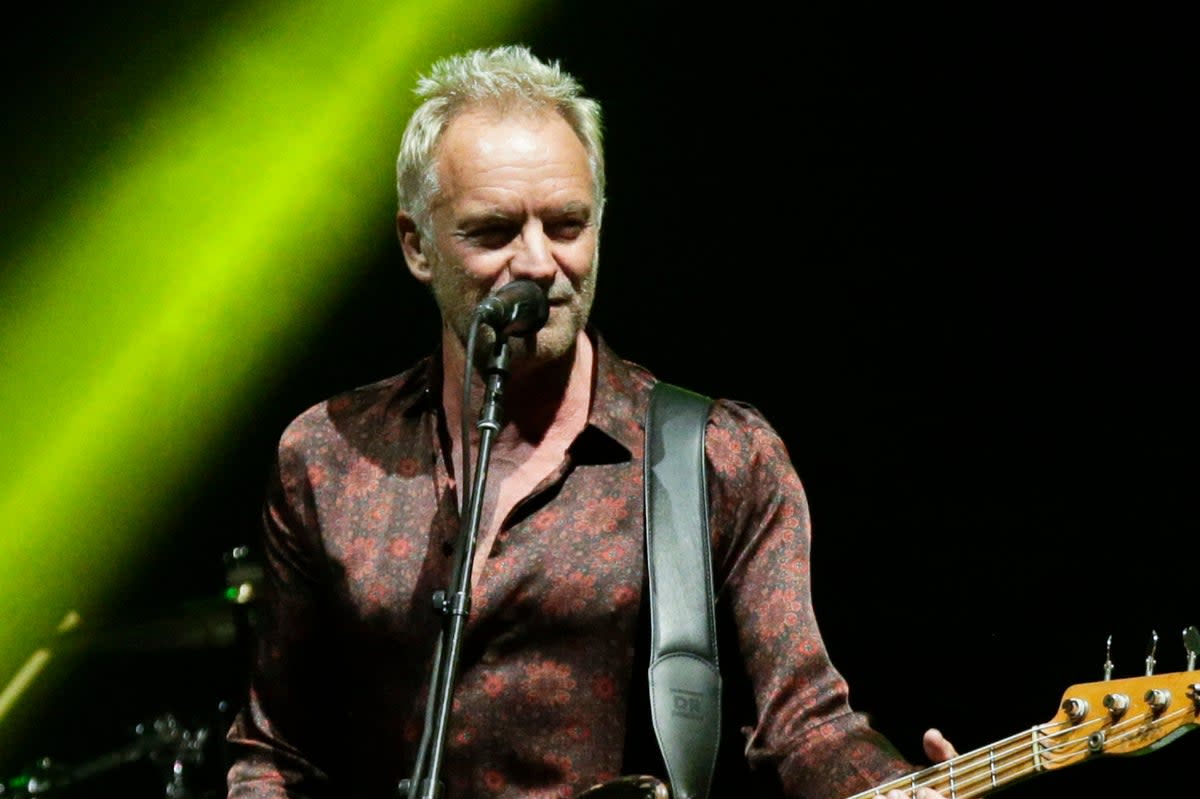 Sting performing (AP)