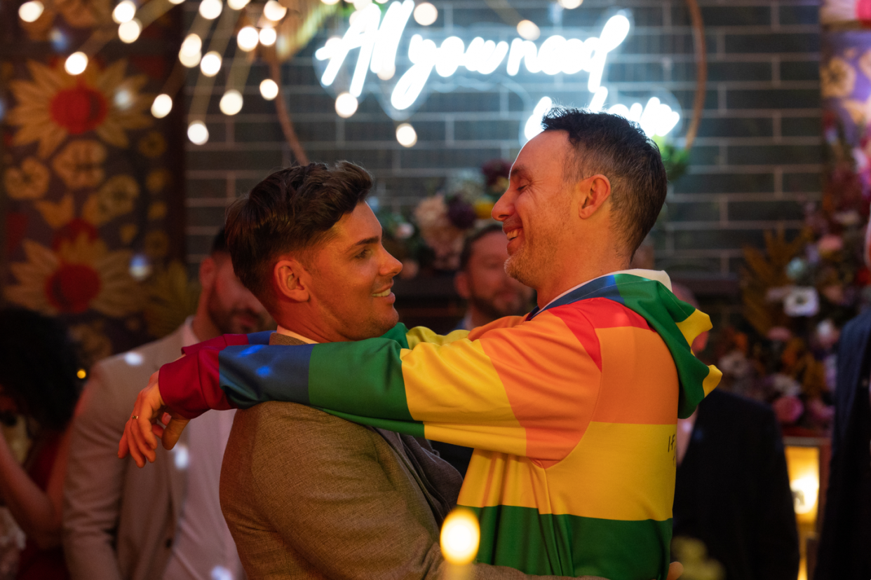 james nightingale and ste hay's wedding in hollyoaks