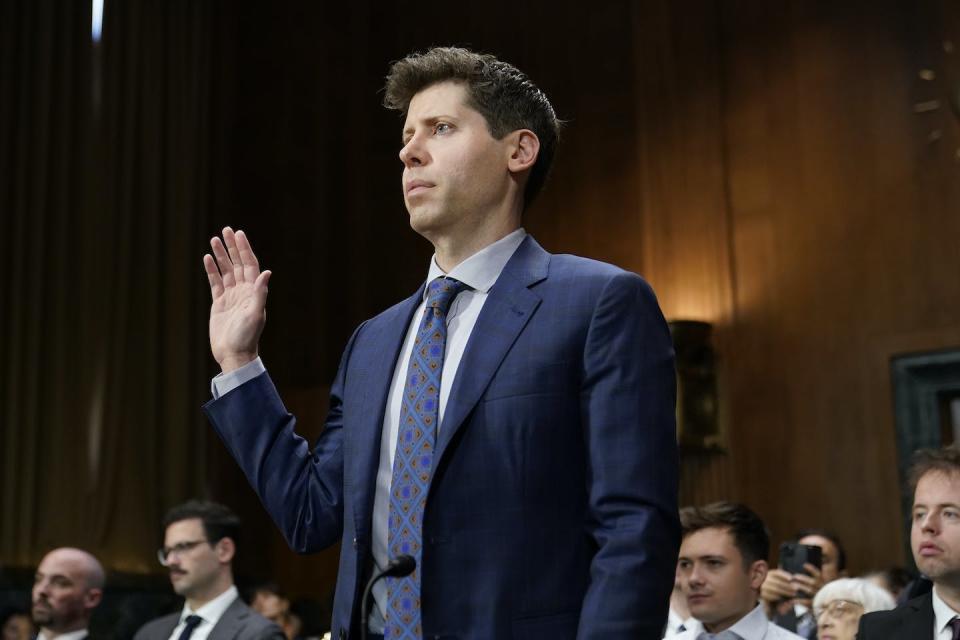 OpenAI CEO Sam Altman testified before a Senate Judiciary subcommittee on May 16, 2023. AI regulation legislation is in the works, but the FTC beat Congress to the punch. <a href="https://newsroom.ap.org/detail/CongressOpenAICEO/712d4574e108473cb6e14af5f26d9969/photo" rel="nofollow noopener" target="_blank" data-ylk="slk:AP Photo/Patrick Semansky;elm:context_link;itc:0;sec:content-canvas" class="link ">AP Photo/Patrick Semansky</a>