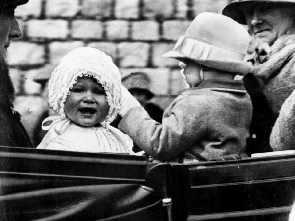 Queen Elizabeth as a baby in 1927