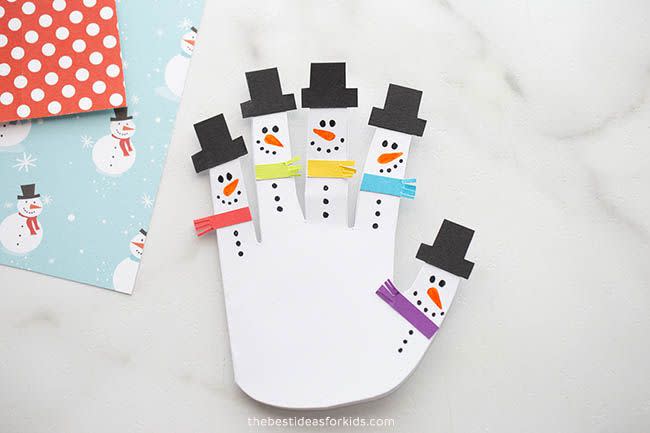 Snowman Handprint