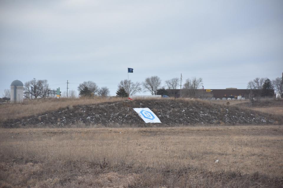 This pile of dirt southwest of the Sanford Sports Complex is the future site of Dakota State University's Applied Research Laboratory in Sioux Falls. The future site as pictured Jan. 26, 2022.