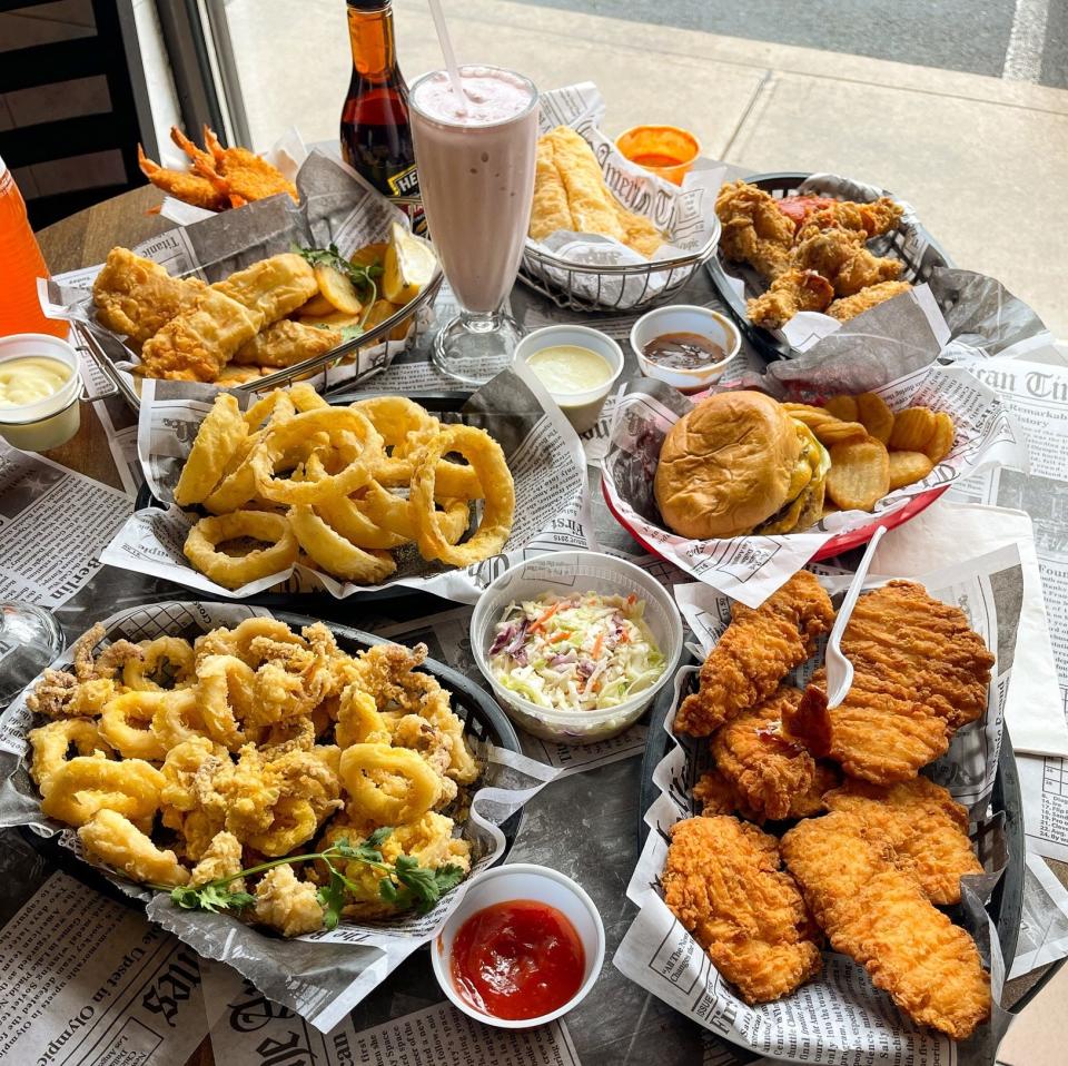 Various dishes at The Chippery.