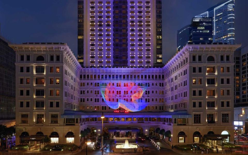 The exterior of The Peninsula Hong Kong, featuring