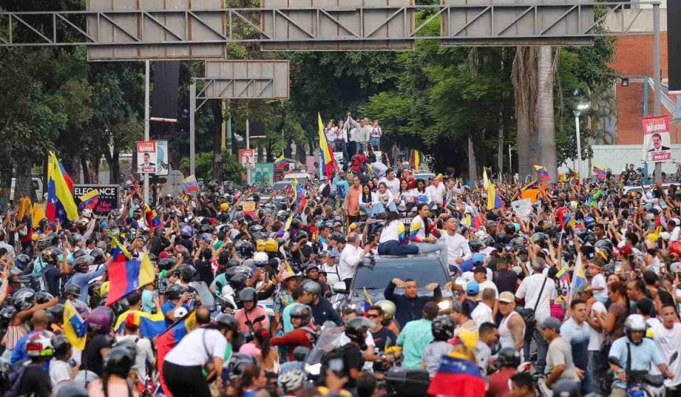 Oposición de Venezuela convoca a nuevas marchas mundiales en contra de Maduro. Imagen: X Edmundo González.