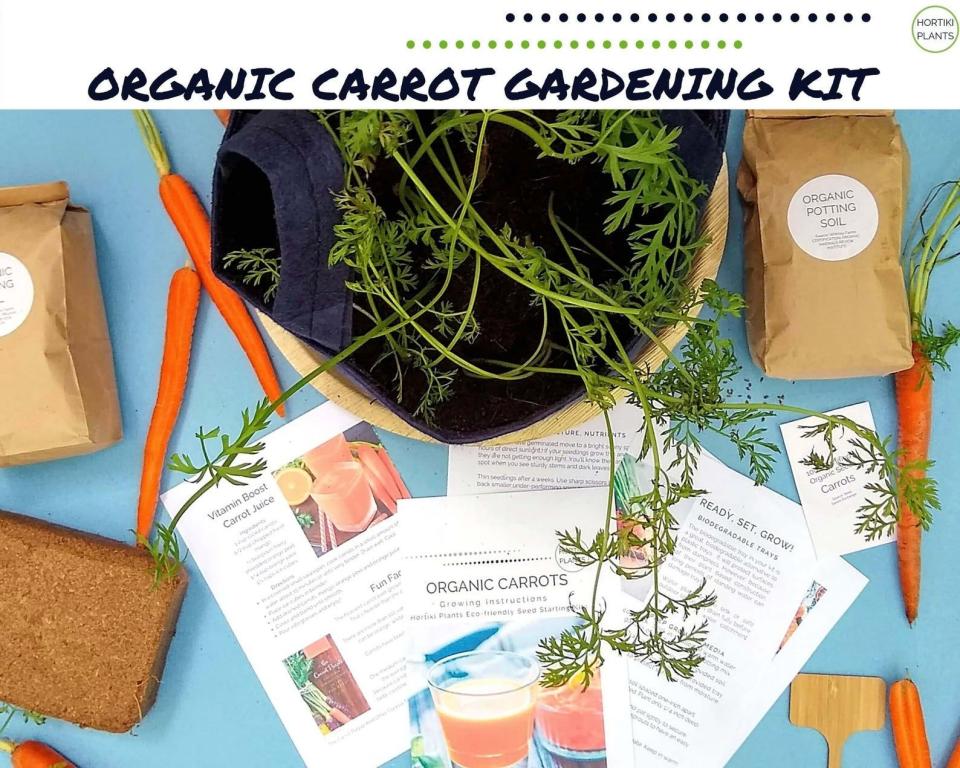 7) Organic Carrots Gardening Kit