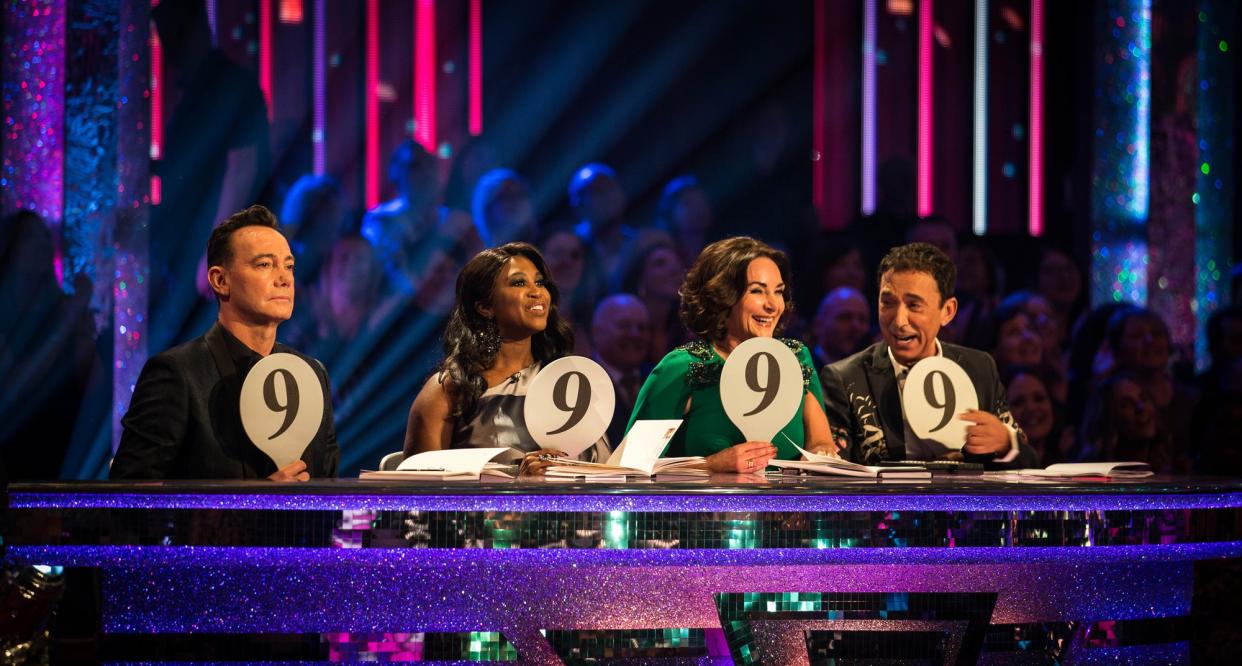 Missing out: Bruno Tonioli (far right) will not appear on the show this weekend: BBC/Guy Levy
