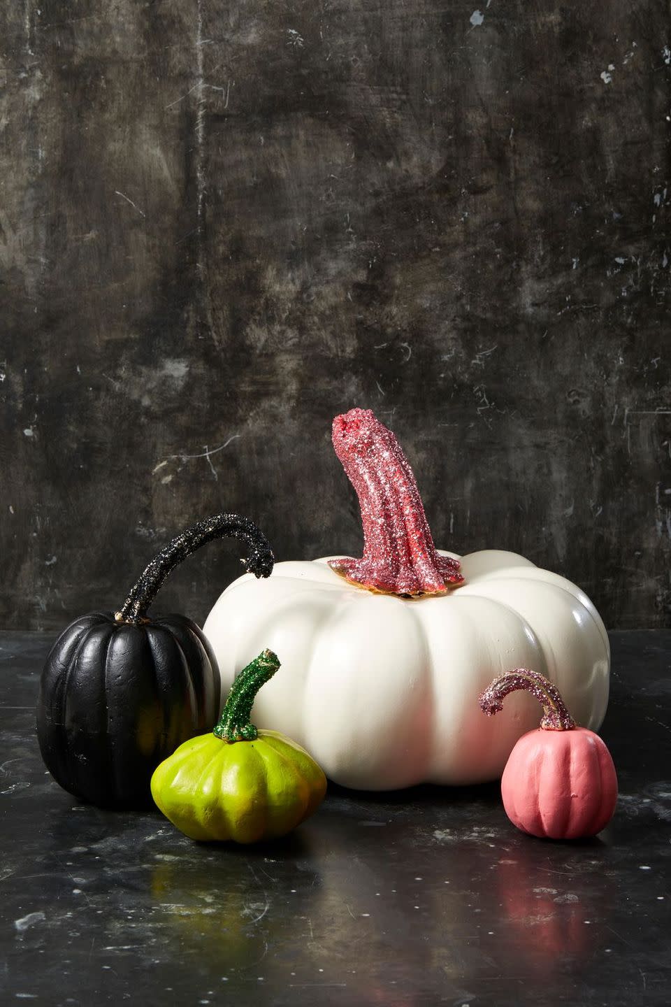 Glitter Stem Pumpkins