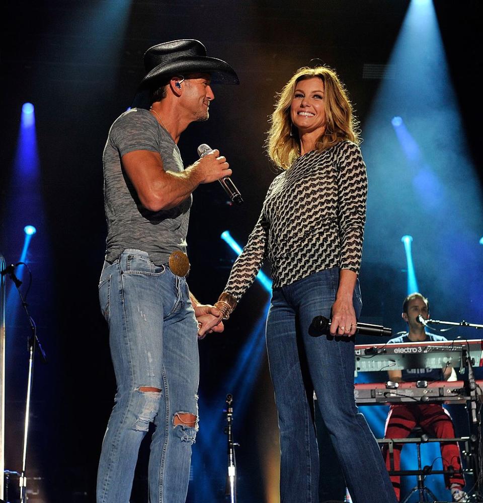 April 2014: Tim McGraw and Faith Hill duet