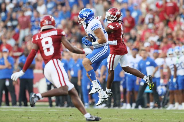 What time, TV channel is Kansas Jayhawks vs BYU football today