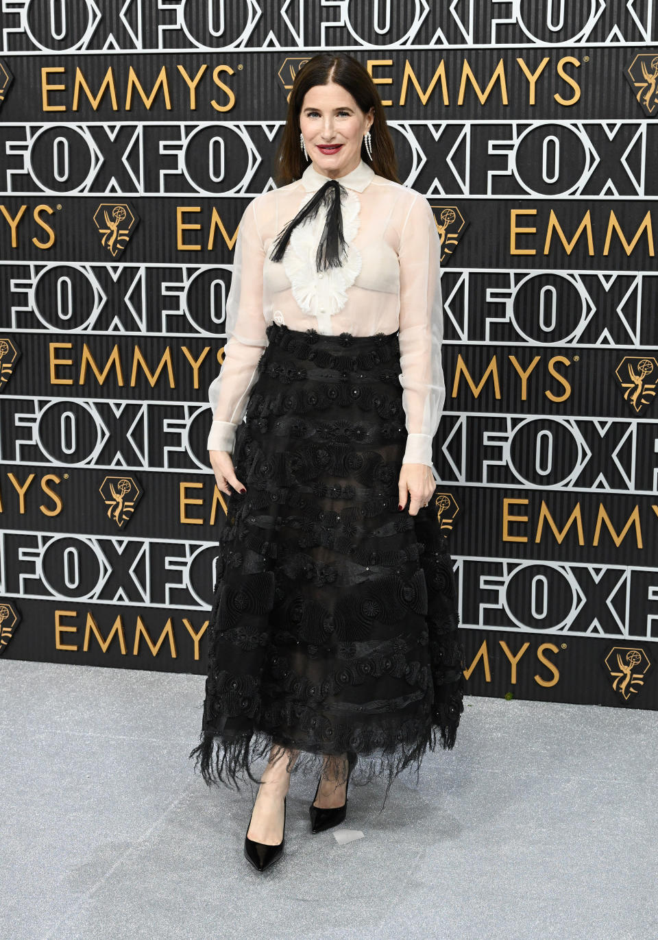 Kathryn Hahn in Christian Dior at the 2024 Emmys. (Image via Getty Images)