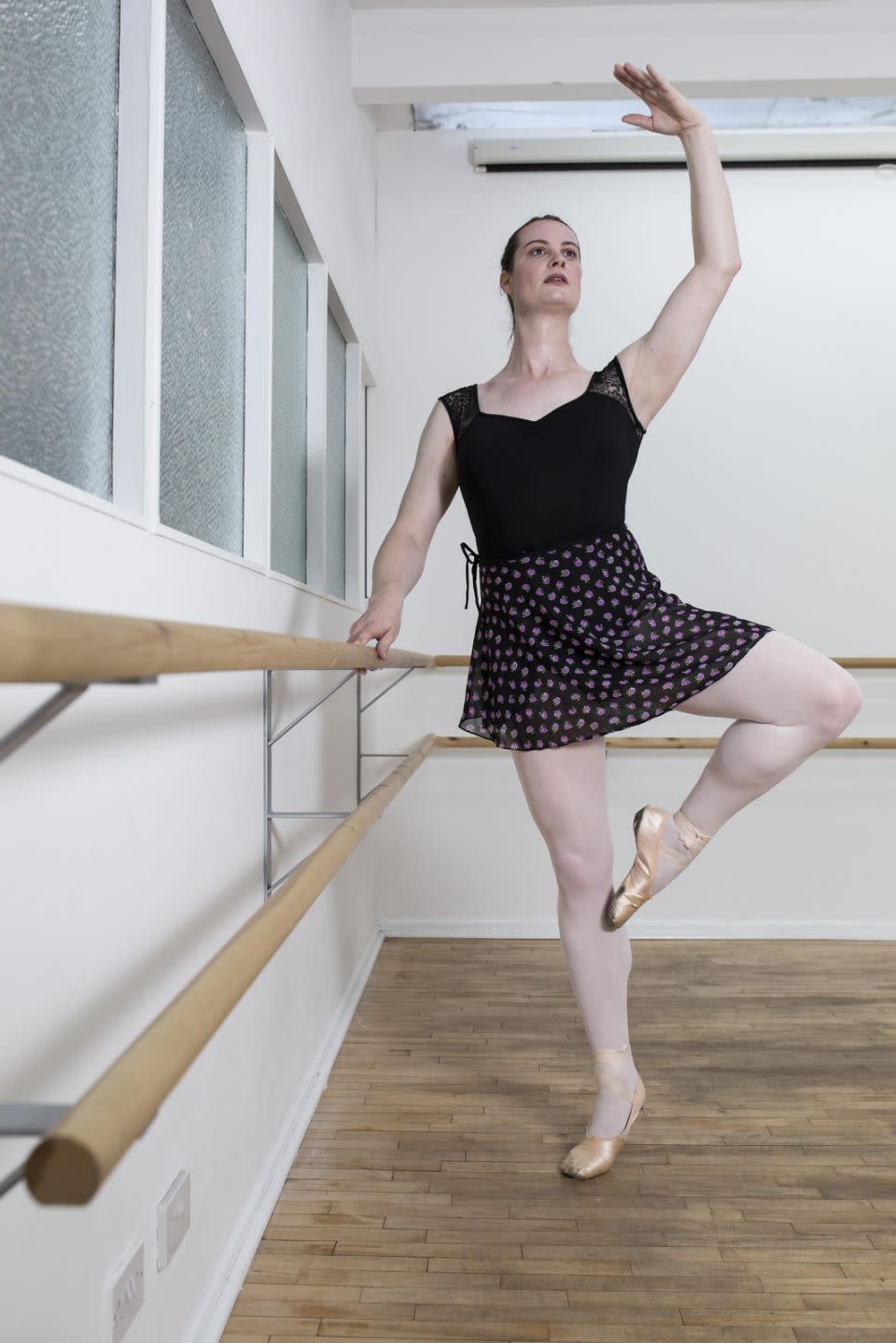 Sophie Rebecca is the UK's first openly transgender ballet dancer. Photo: Caters News