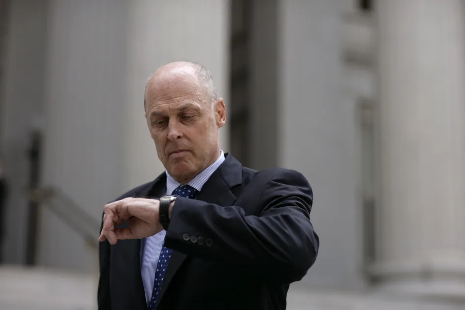 Treasury Secretary Henry Paulson in front of the U.S. Treasury Building, July 10, 2006 in Washington. Paulson left his job as the CEO of Goldman-Sachs to return to public service, at the request of President Bush. (Photo by Brooks Kraft LLC/Corbis via Getty Images)