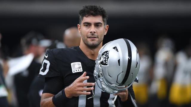 Raiders news: Jimmy Garoppolo is questionable to play against