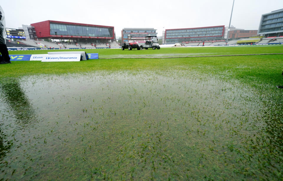 Heavy rain at Old Trafford put an end to England's hopes of winning the Ashes at the weekend. (Getty)